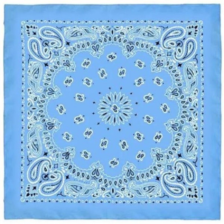 Bandana 55 X 55cms (10 coloris au choix) (la pièce)