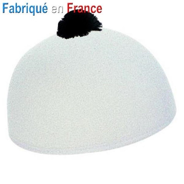 Calot de Pierrot à pompon bordé