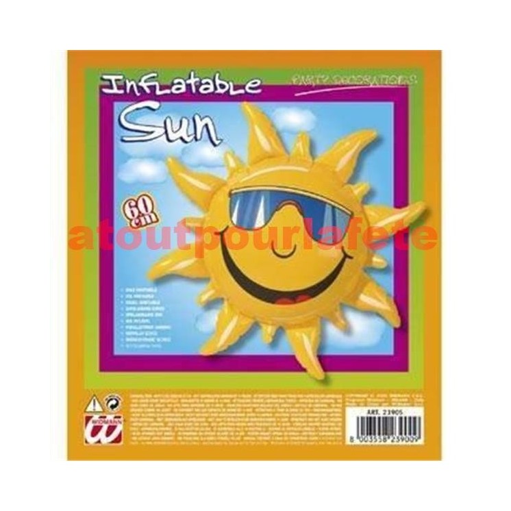 Soleil gonflable Décoration 60 cm