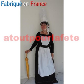 Déguisement Bretonne Adulte avec sa coiffe