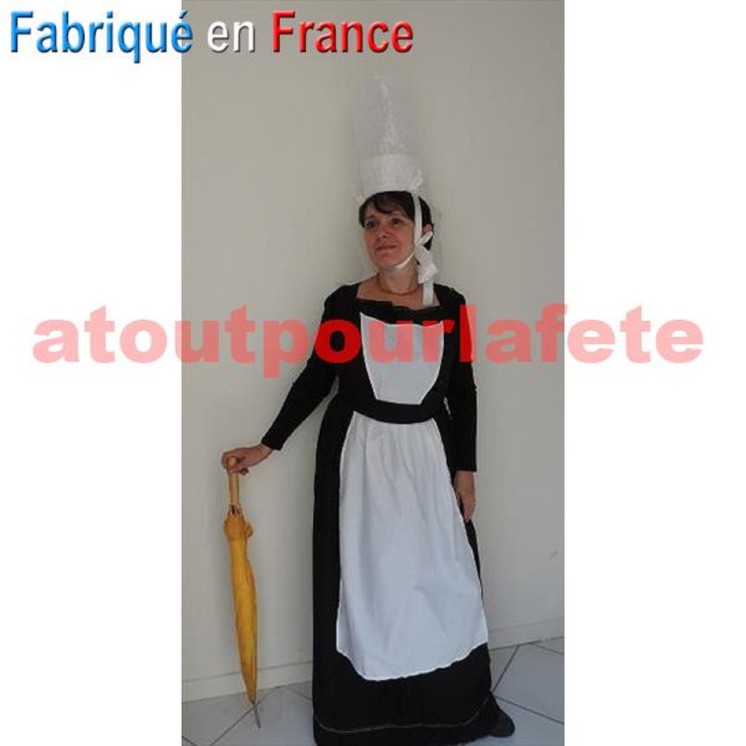Déguisement Bretonne Adulte avec sa coiffe