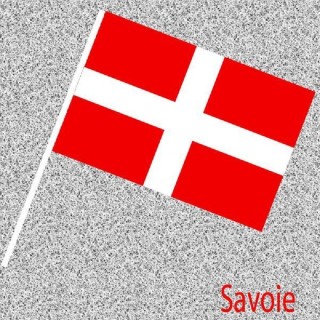 6 Drapeaux Savoie ou bien ?, Savoyard, Régionaux en papier 14x21cms avec tige