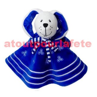 Doudou  LAPINOU ROSE OU BLEU TRISKELL