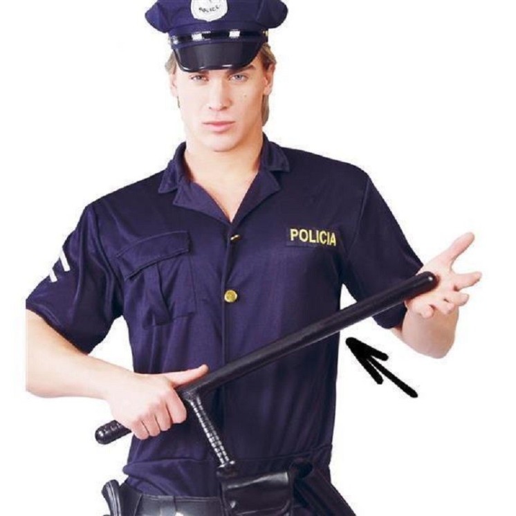 Matraque - Baton - Tonfa de police 51cm (plastique rigide)