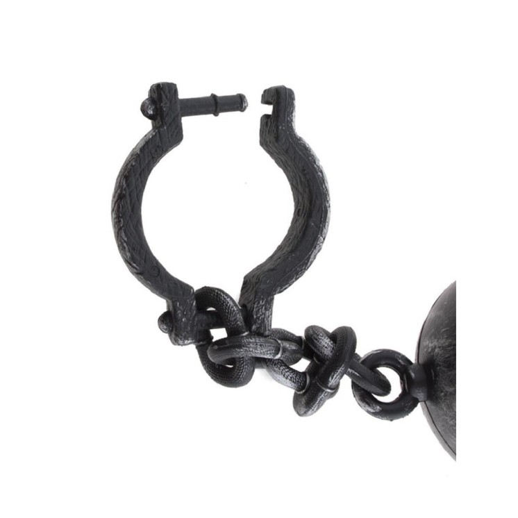 Boulet de Bagnard réaliste (belle imitation) longueur 55cms (plastique)