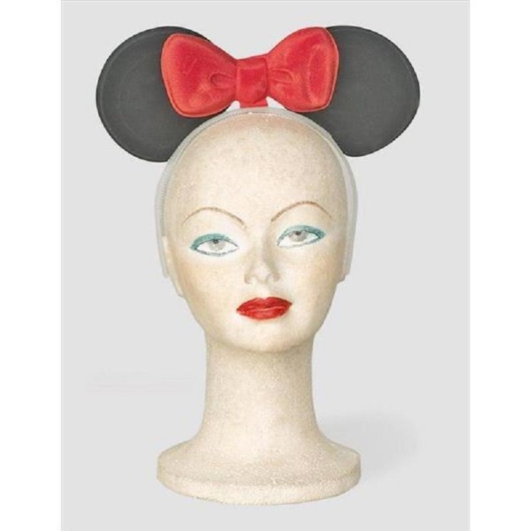 Oreilles de Minnie (en plastique avec Noeud rouge)