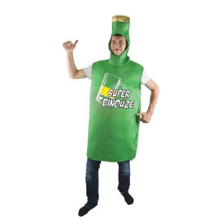 Déguisement de Bouteille de Bière "Super Binouze"