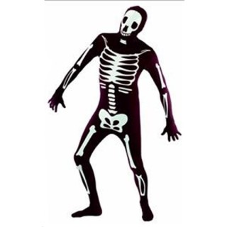 Déguisement, combinaison moulante "Squelette" Morphsuit (taille M)