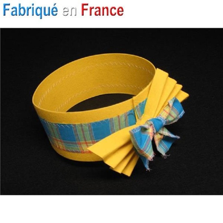 Coiffe pour deguisement Antillaise (feutre+madras)
