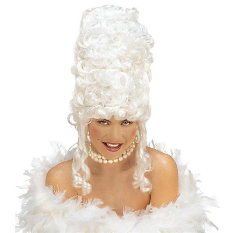 Perruque Marie Antoinette, Marquise Roccoco, Louis XVI