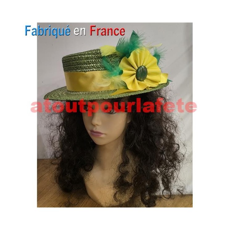 Chapeau Sainte Catherine "Sophia" (paille)