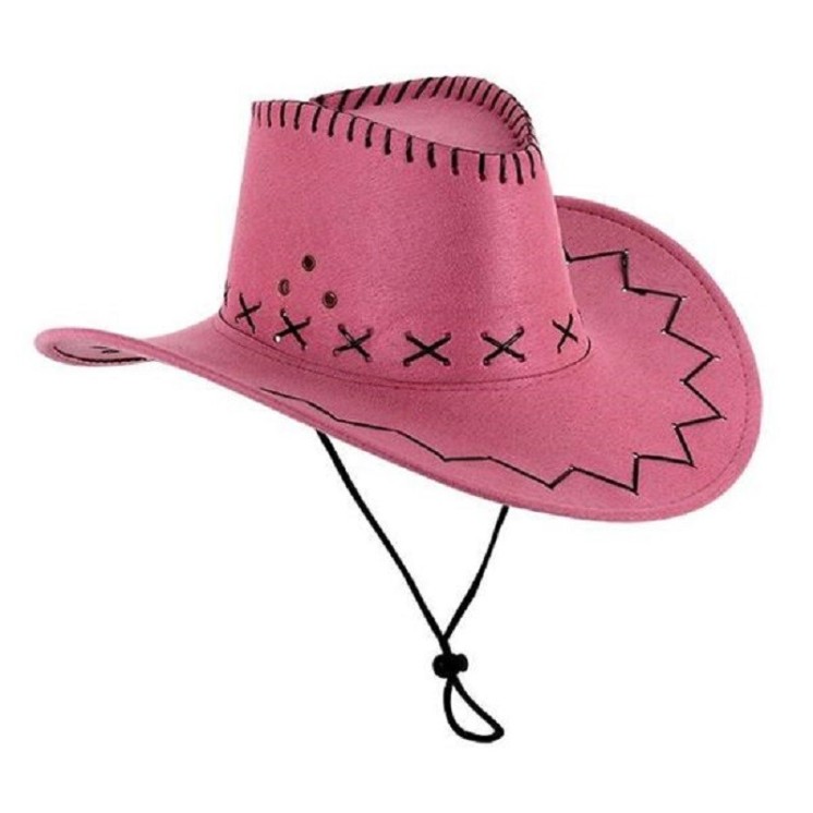 Chapeau Cow boy suédine (8 coloris au choix)