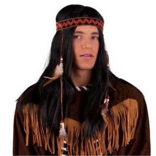 Perruque d'Indien adulte