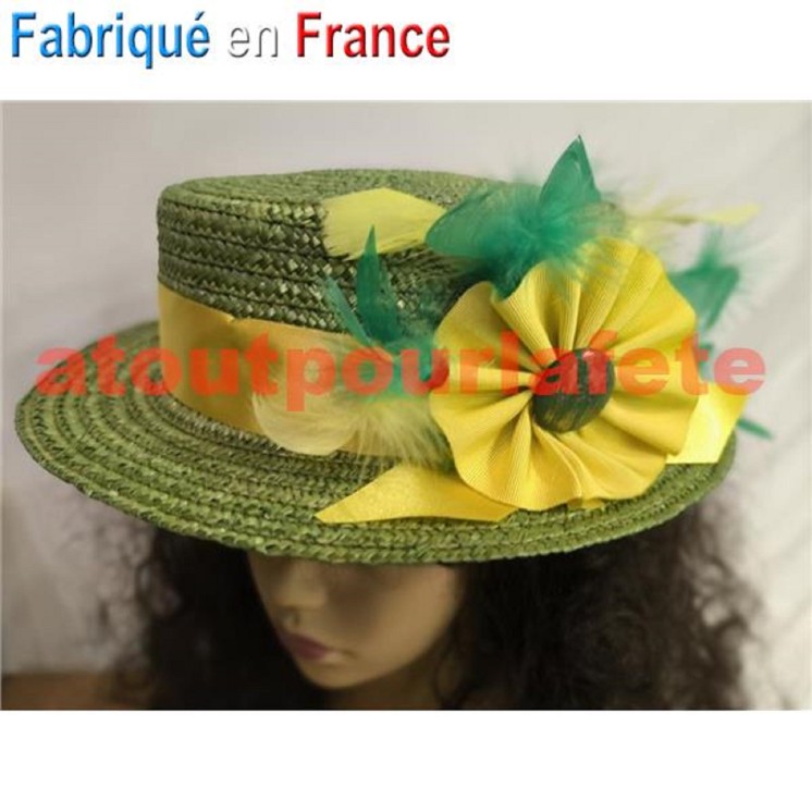 Chapeau Sainte Catherine "Sophia" (paille)