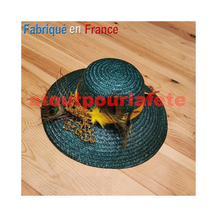 Chapeau Catherinette Sainte Catherine (st) Brigitte (paille verte)