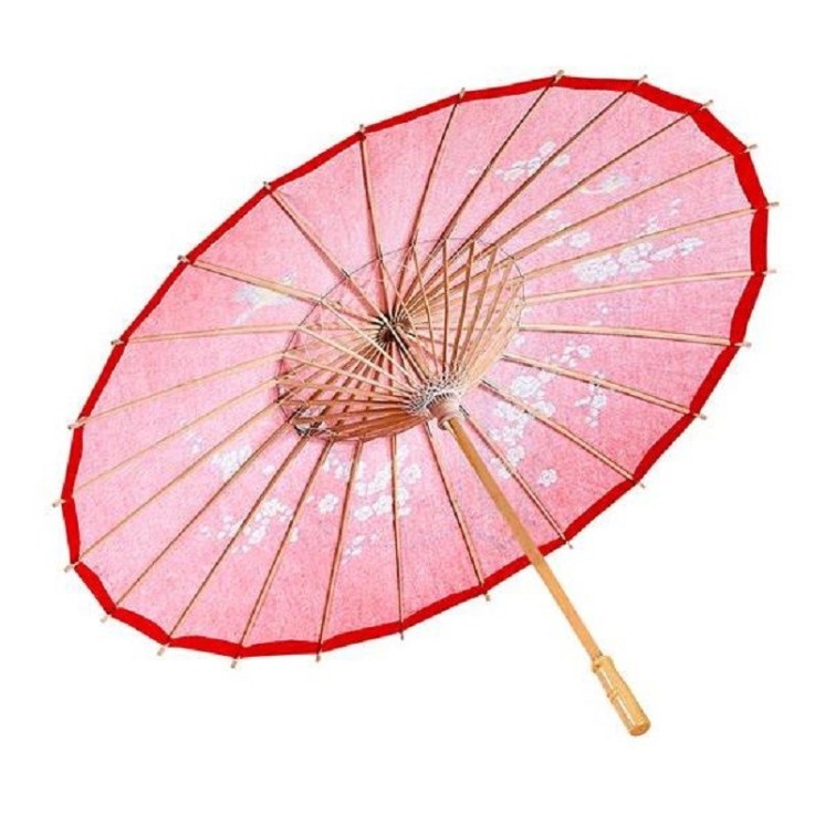 Ombrelle asiatique rouge, Chinoise 52cms