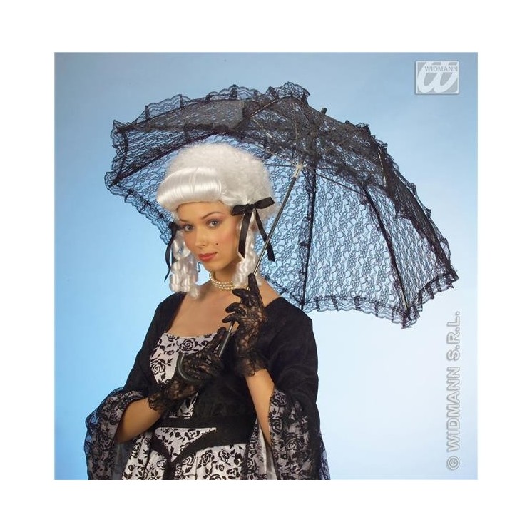 Ombrelle en dentelle noire D83cm