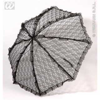 Ombrelle en dentelle noire D83cm