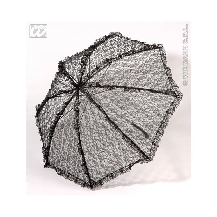 Ombrelle en dentelle noire D83cm