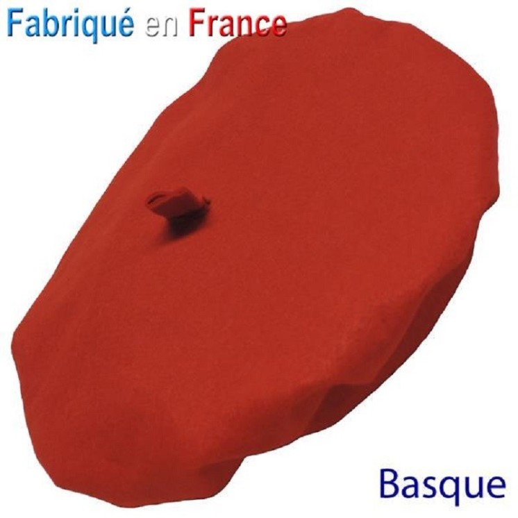 Beret Basque pour deguisement ou defilé de conscrits (8 coloris au choix)