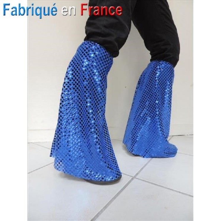 Jambières pattes d'éléphant Disco à paillettes (la paire)