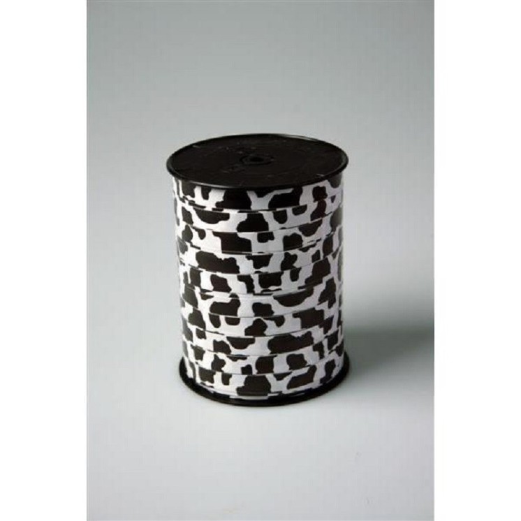 Bobine ruban bolduc "motif Vache" 10mm X250m
