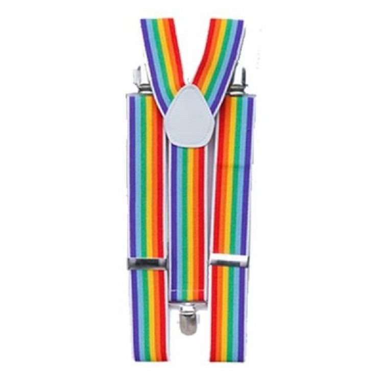 Bretelles de Clown Arc-en-ciel, Gaypride (la paire)