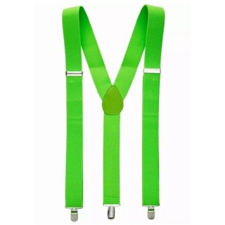 Bretelles Verte large pour femme ou homme (la paire)