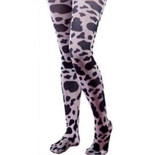 Collant opaque motifs vache (la paire)
