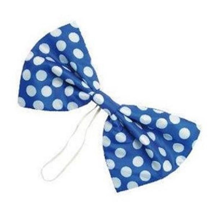 Noeud papillon géant à pois pour deguisement de clown