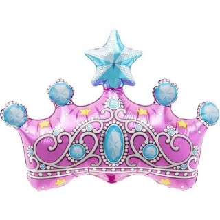 Ballon "Couronne de Princesse" Mylar Aluminium Imprimé / 36cm