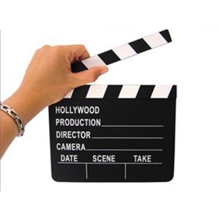 Clap de Cinéma en bois 20X18cm