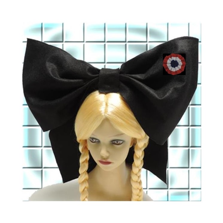 Coiffe alsacienne avec cocarde tricolore - 1er prix sur pince a cheveux