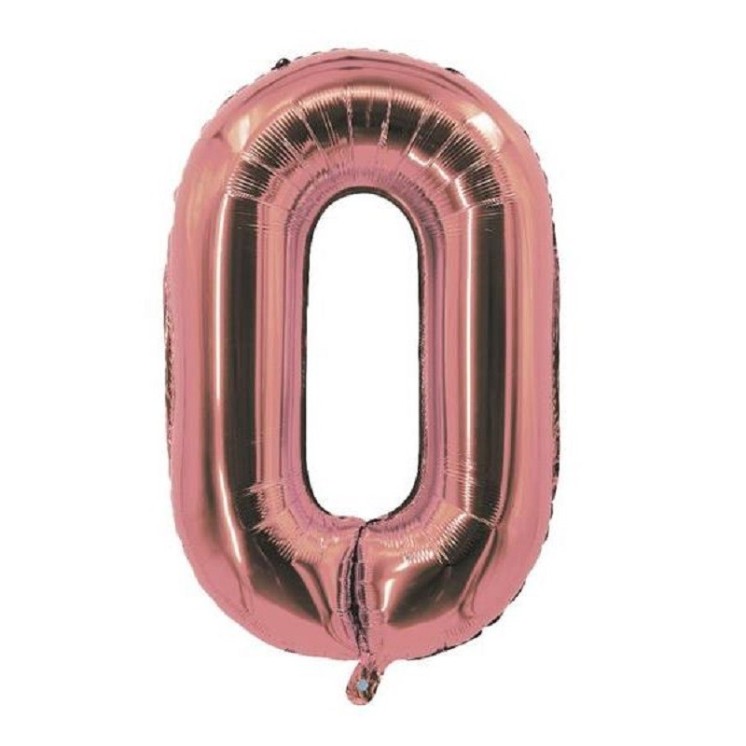 Ballon chiffre Rose gold 80/85cms (gonflable à helium) Mylar