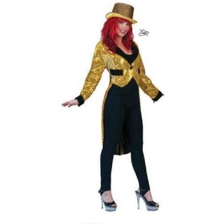 Veste Queue de Pie paillettes sequins Or femme (taille 36/38)