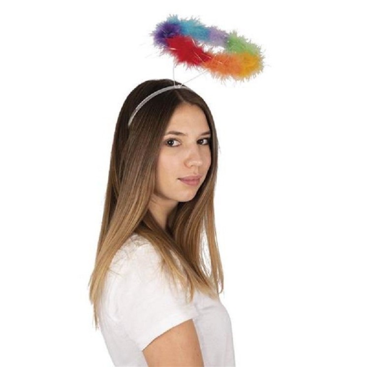 Serre tete Halo - Auréole d'ange "arc en ciel"