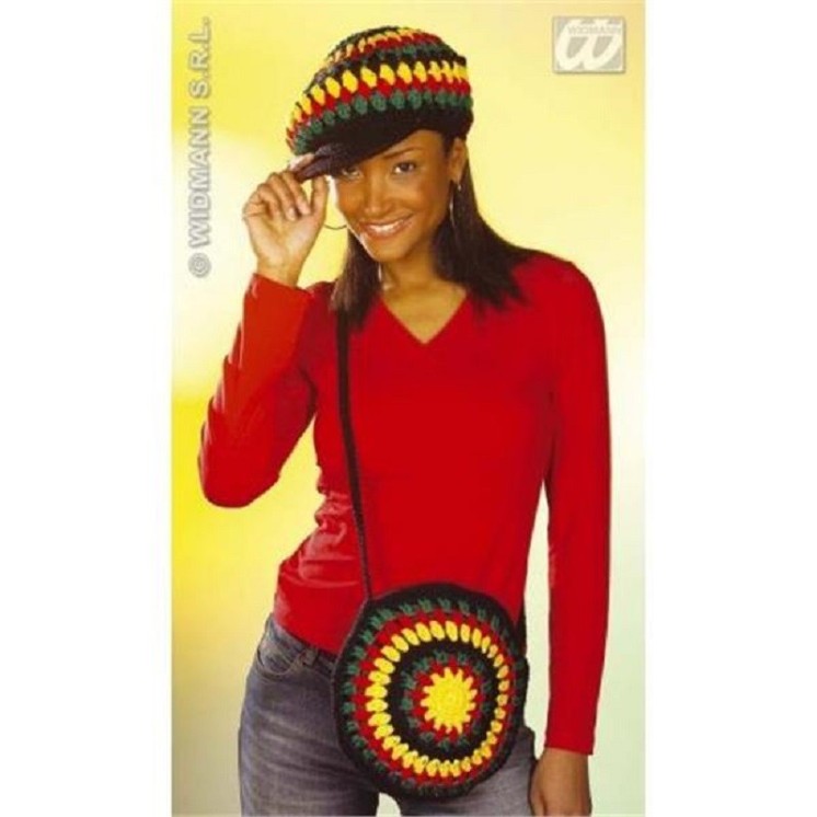 Sac bandouillère Rasta Bob Marley en laine