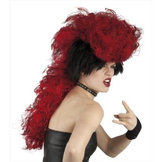 Perruque de Diablesse d'Halloween, Punk, Gothic