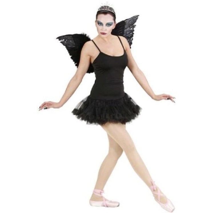 Déguisement,de Ballerine, Tutu de Danseuse Etoile noir, Ange démoniaque,