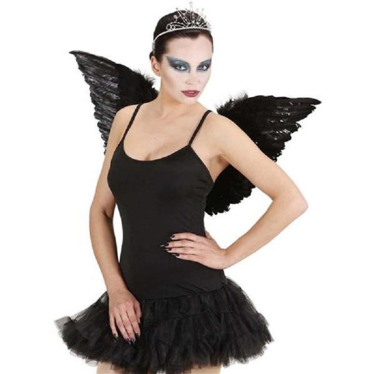 Déguisement,de Ballerine, Tutu de Danseuse Etoile noir, Ange démoniaque,