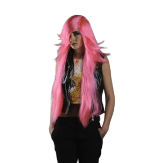 Perruque Manga rose fuchsia , Jeux Vidéo, Cosplay,