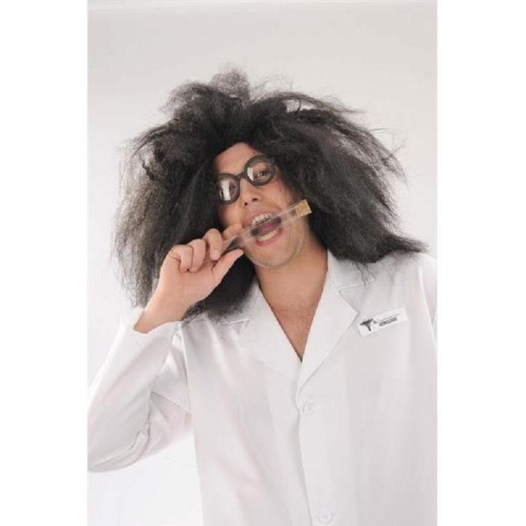 Perruque Savant fou, Doc Dr Emmett Brown,