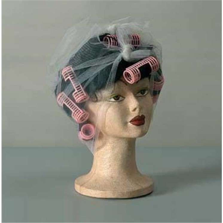 Perruque de Ménagère avec bigoudis