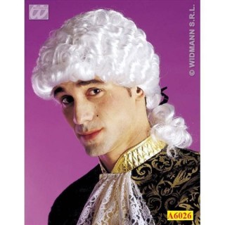 Perruque de marquis avec catogan