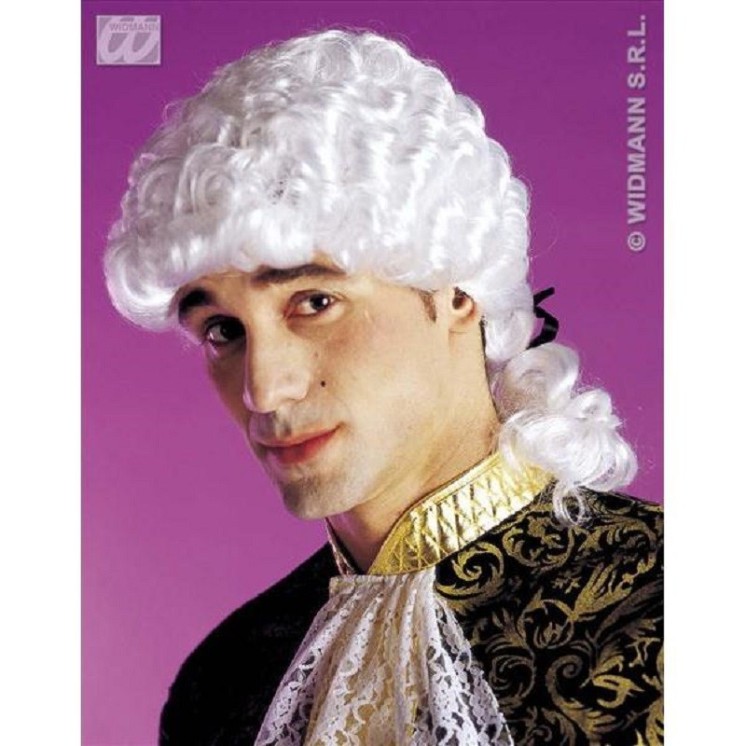 Perruque de marquis avec catogan