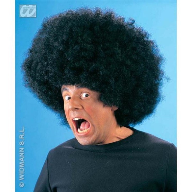 Perruque Disco Afro super géante Noire