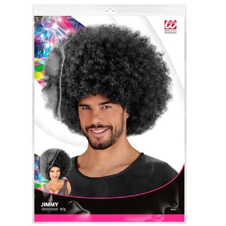 Perruque Disco Afro super géante Noire