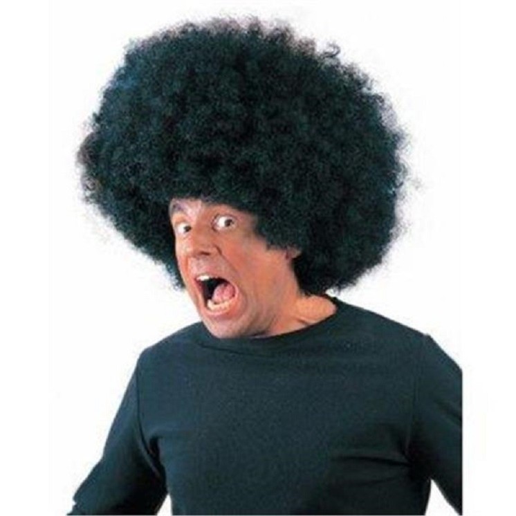 Perruque Disco Afro super géante Noire