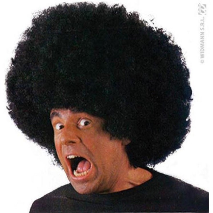 Perruque Disco Afro super géante Noire