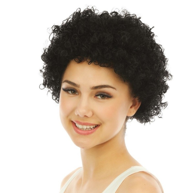 Perruque courte frisée  pour déguisement de clown